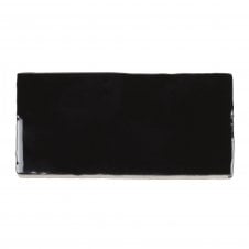 Devon Black 7.5cm x 15cm Wall Tile