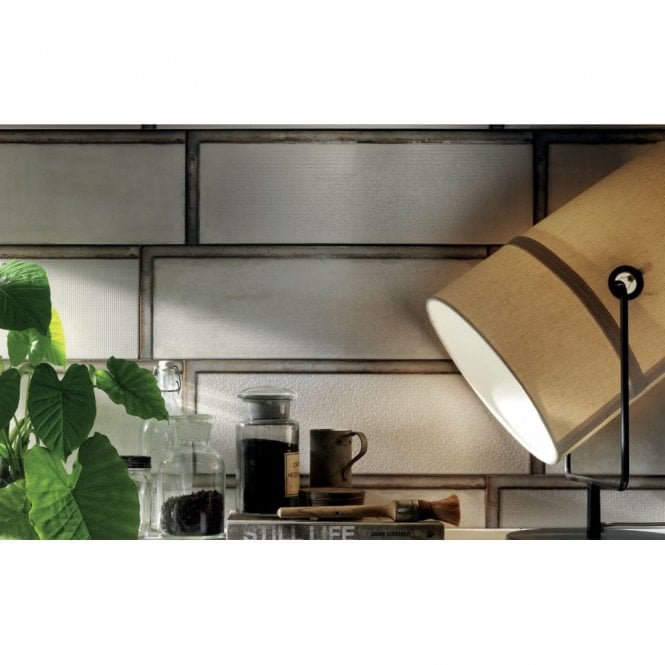 Diesel White Glass 10cm x 30cm