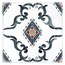 Dragonera Charcoal Glossy 14.7cm x 14.7cm Wall & Floor Tile