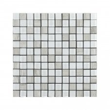 Elegance White 30cm x 30cm Peel & Stick Mosaic Tile
