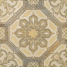 Elisabeth Lemon Gold 20.4cm x 20.4cm Wall & Floor Tile