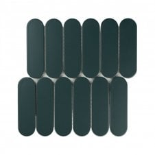 Elongate Brunswick Green 29cm x 27.6cm (4.3cm x 14.8cm) Mosaic Tile