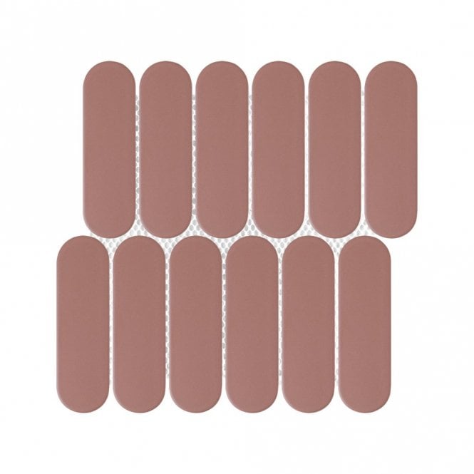 Elongate Grapefruit Pink Matt 29cm x 27.6cm (4.3cm x14.8cm) Mosaic Tile