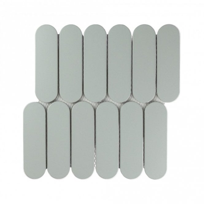 Elongate Mellow Sage 29cm x 27.6cm (4.3cm x14.8cm) Mosaic Tile
