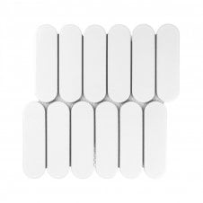 Elongate White Gloss 29cm x 27.6cm (4.3cm x 14.8cm) Mosaic Tile