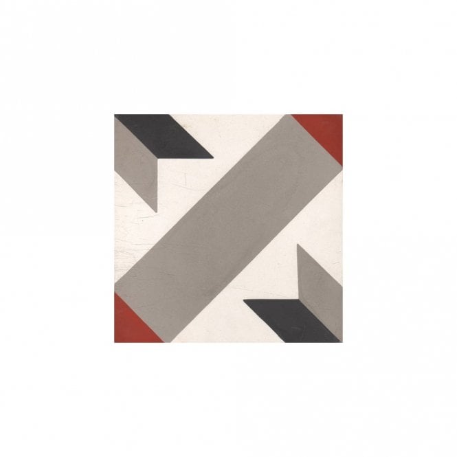 Encaustic Vintage Arrow 20cm x 20cm Wall & Floor Tile