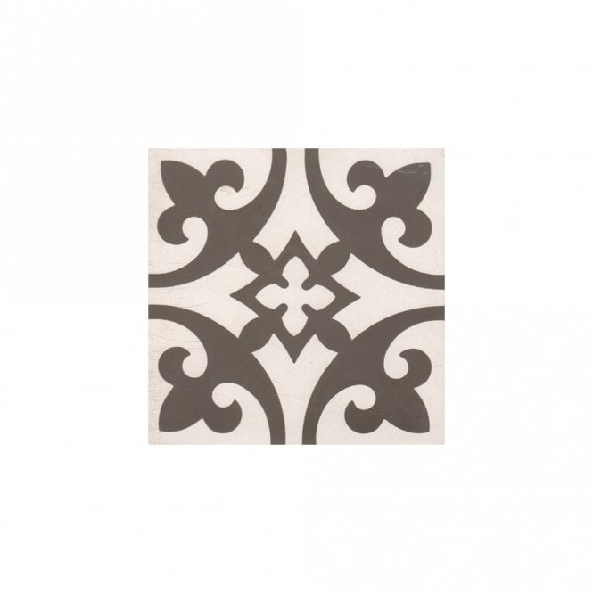 Encaustic Vintage Firenze Light Grey 20cm x 20cm Wall & Floor Tile