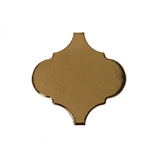 Alhambra Metallic Gold Gloss 12cm x 12cm Wall Tile