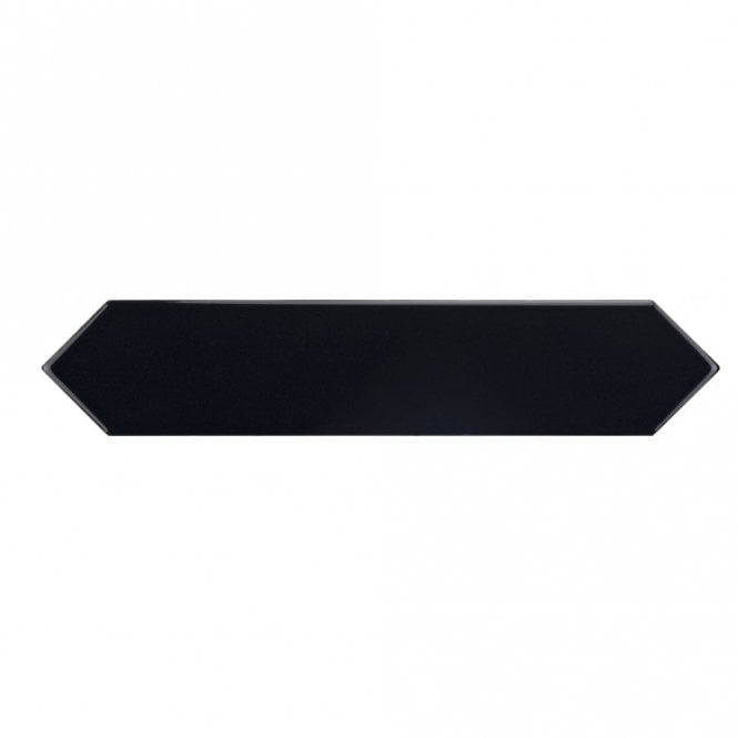 Equipe Arrow Black 5cm x 25cm Wall Tile