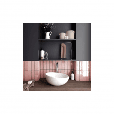 Artesano Rose Mallow 6.5cm x 20cm Wall Tile