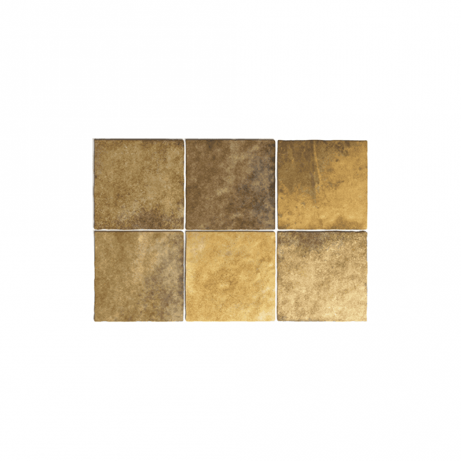 Equipe Artisan Gold 13.2cm x 13.2cm Wall Tile