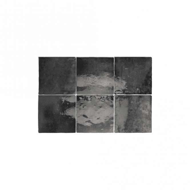 Equipe Artisan Graphite 13.2cm x 13.2cm Wall Tile