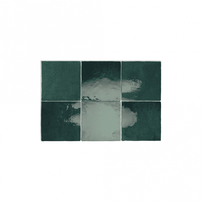 Equipe Artisan Moss Green 13.2cm x 13.2cm Wall Tile