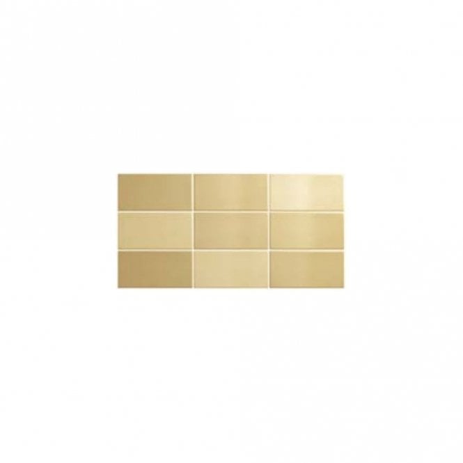 Equipe Crackle Caramel 7.5cm x 15cm Wall Tile