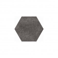 Hexatile Cement Black 17.5cm x 20cm Wall & Floor Tile