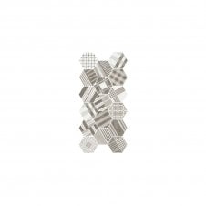 Hexatile Cement Geo Grey 17.5cm x 20cm Wall & Floor Tile