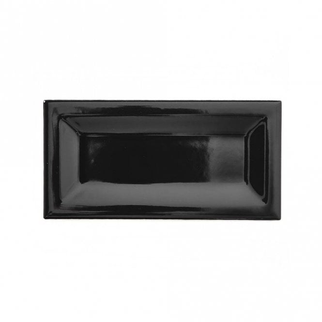 Equipe InMetro Black Gloss 7.5cm x 15cm Wall Tile