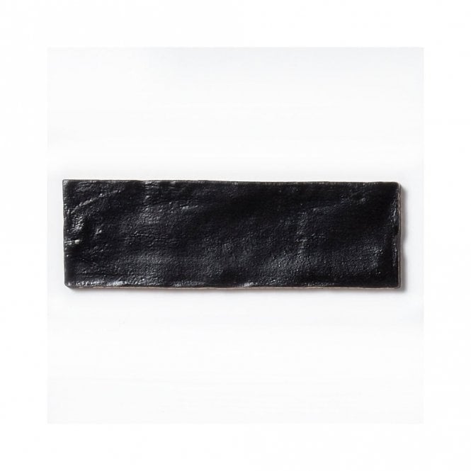 Equipe Mallorca Black 6.5cm x 20cm Wall Tile