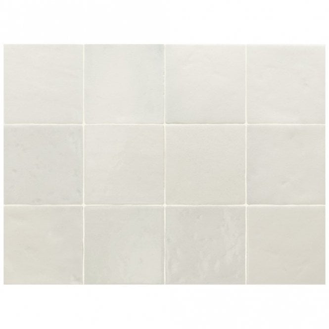 Equipe Menorca White 10cm x 10cm Wall Tile
