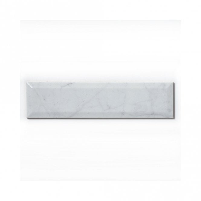 Equipe Metro Carrara Gloss 7.5cm x 30cm Wall Tile