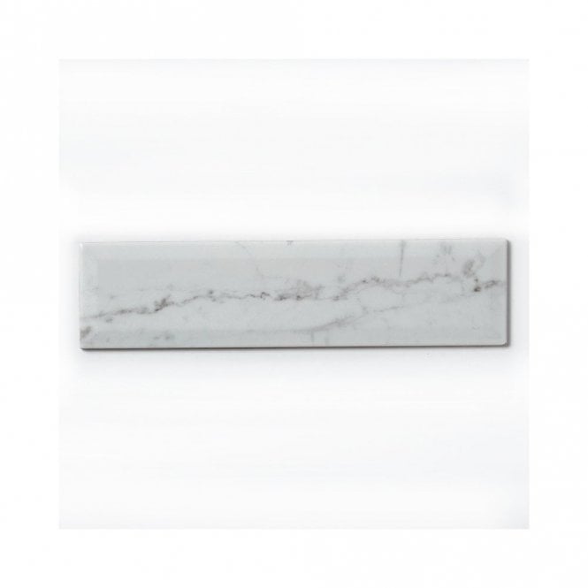 Equipe Metro Carrara Matt 7.5cm x 30cm Wall Tile