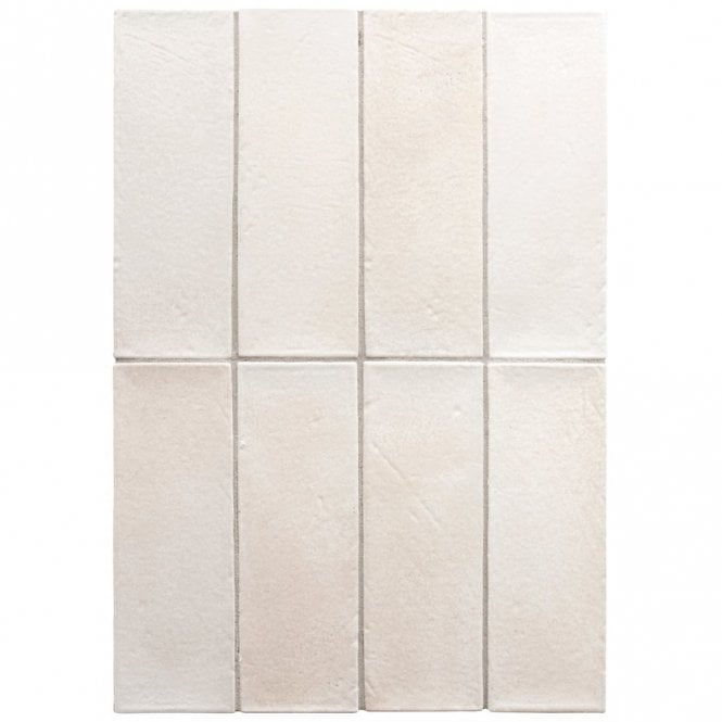 Equipe Miyako Chalk White 5cm x 15cm Wall and Floor Tile