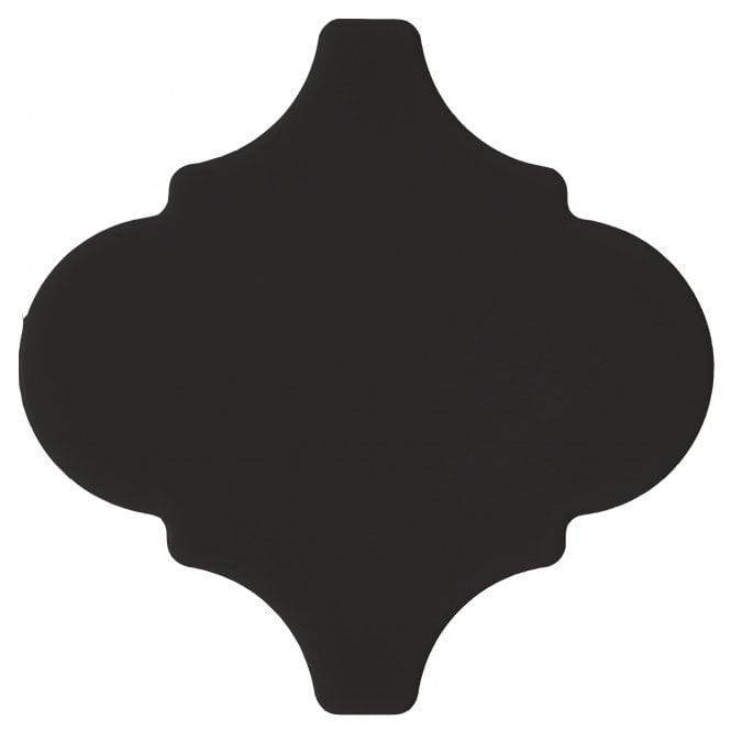 Equipe Persian Black Gloss 12cm x 12cm Wall Tile