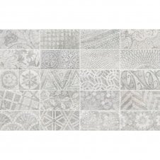 Quarcity Grey Decor 7.5cm x 30cm Wall Tile