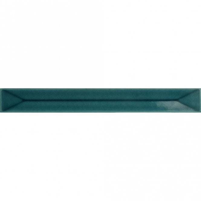 Equipe Vitral Axis Petrol Reactive 5cm x 40cm Wall Tile