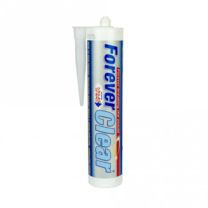Everbuild Forever Clear Anti Mould Silicone Sealant 295ml