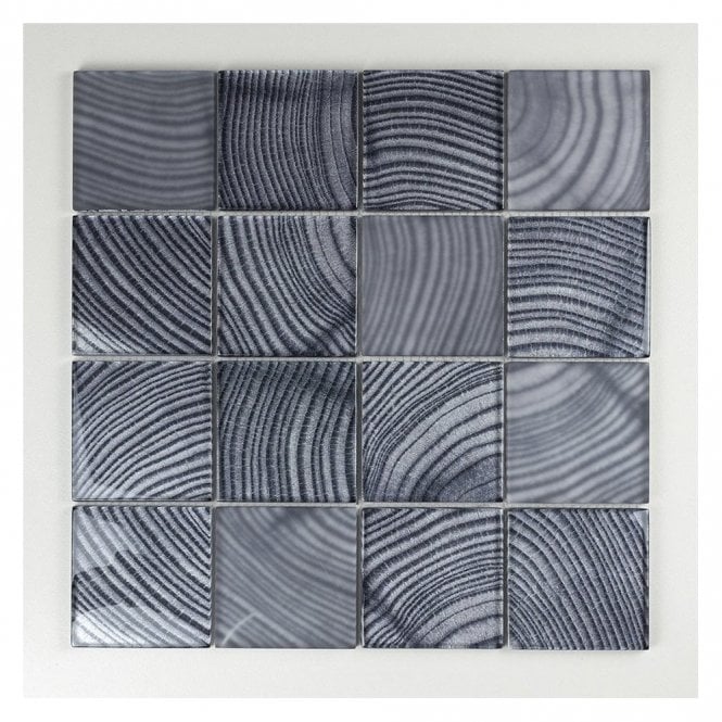 Glacier Grey Wood 30cm x 30cm Mosaic Tile
