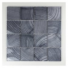 Glacier Grey Wood 30cm x 30cm Mosaic Tile