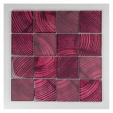 Glacier Red Wood 30cm x 30cm Mosaic Tile