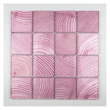 Glacier Rose Wood 30cm x 30cm Mosaic Tile