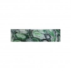 Glass Shell Green 7.5cm x 30cm Wall Tile