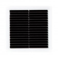 Gloss Black Bar Porcelain 30cm x 30cm Wall & Floor Tiles