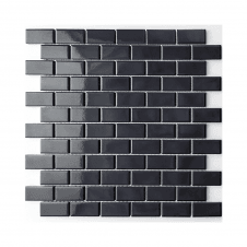 Gloss Black Bond Tiles 2.3cm x 4.8cm Mosaic Wall & Floor Tile