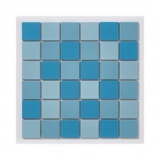 Gloss Blue Mix 30.2cm x 30.2cm Mosaic Tile
