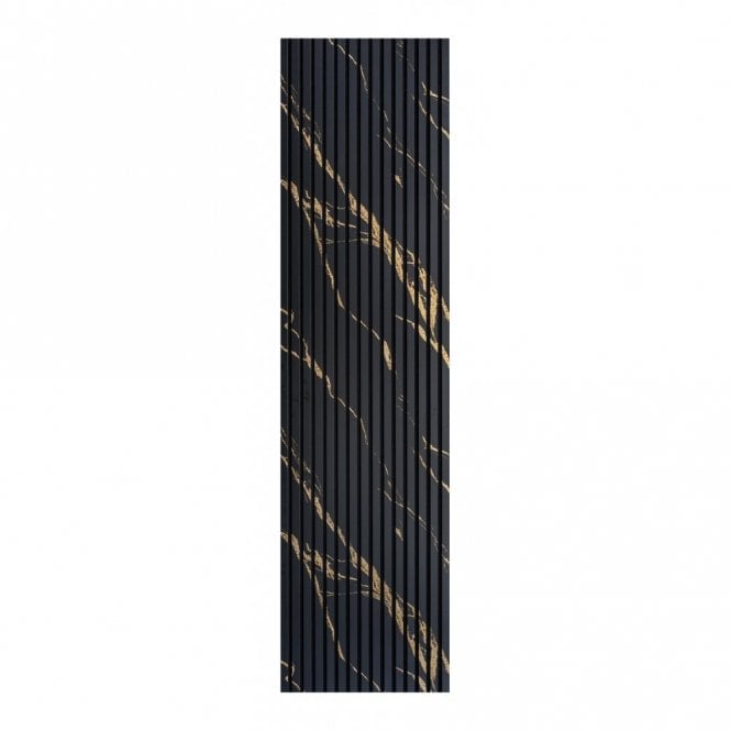 Golden Black Matt Acoustic Wood Panel 240cm x 60cm x 21mm