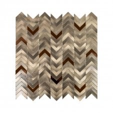 Gravity Aluminium Arrow Copper 28.1cm x 28.5cm Mosaic Tile