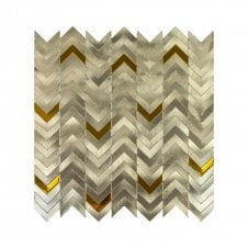 Gravity Aluminium Arrow Gold 28.1cm x 28.5cm Mosaic Tile