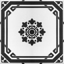 Hampshire Black 22.5cm x 22.5cm Wall & Floor Tile