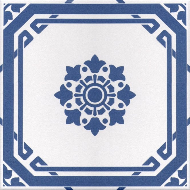 Hampshire Soldier Blue 22.5cm x 22.5cm Wall & Floor Tile