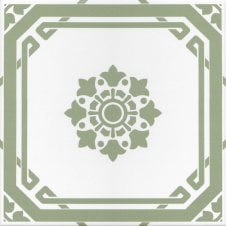Hampshire Tavern Green 22.5cm x 22.5cm Wall & Floor Tile