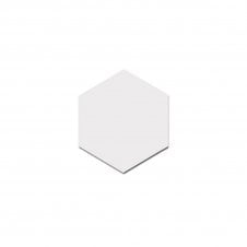 Hexagon Matt White 17.5cm x 20cm Wall & Floor Tile