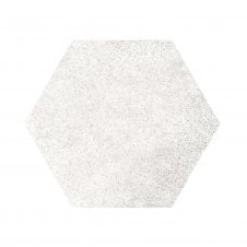 Hexatile Cement White 17.5cm x 20cm Wall & Floor Tile