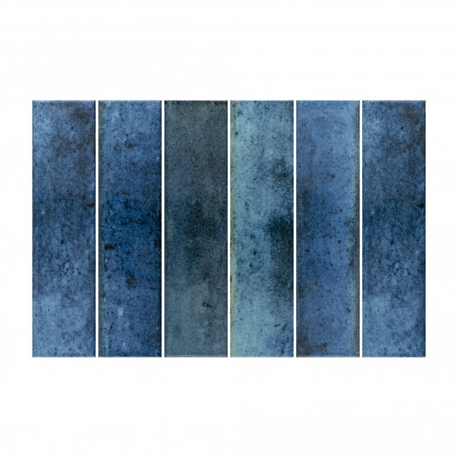 Hope Blue 7.5cm x 30cm Wall Tile