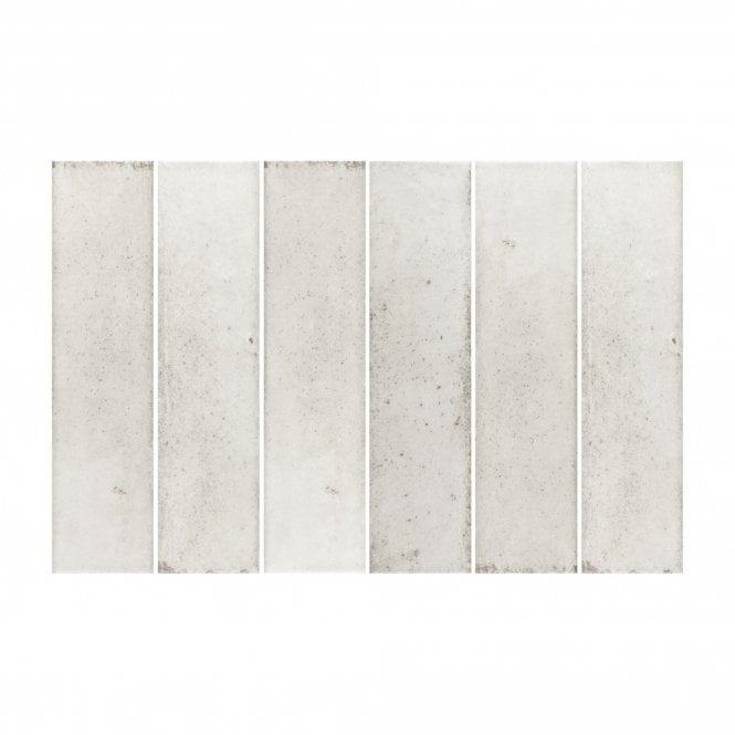 Hope White 7.5cm x 30cm Wall Tile