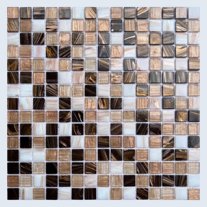Hot Melt Kobicha Mix 32.7cm x 32.7cm Mosaic Tile