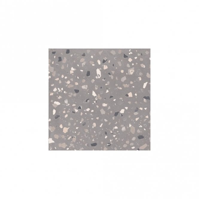 Italian Design DeConcrete Grey Terrazzo 60cm x 60cm Wall & Floor Tile